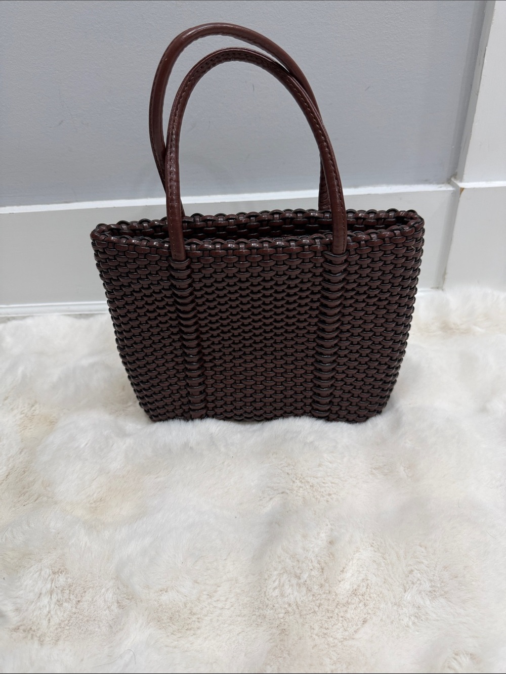 Nine West Brown Woven Tote Bag - Women
